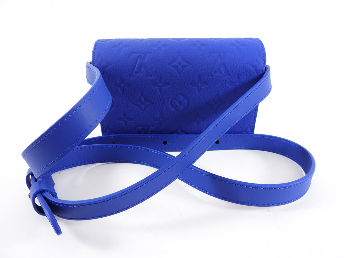 Louis Vuitton Steamer Wearable Wallet Empreinte Blue