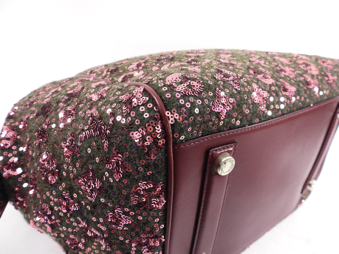 Louis Vuitton AW 20212 Limited Edition Burgundy Sequin Bag