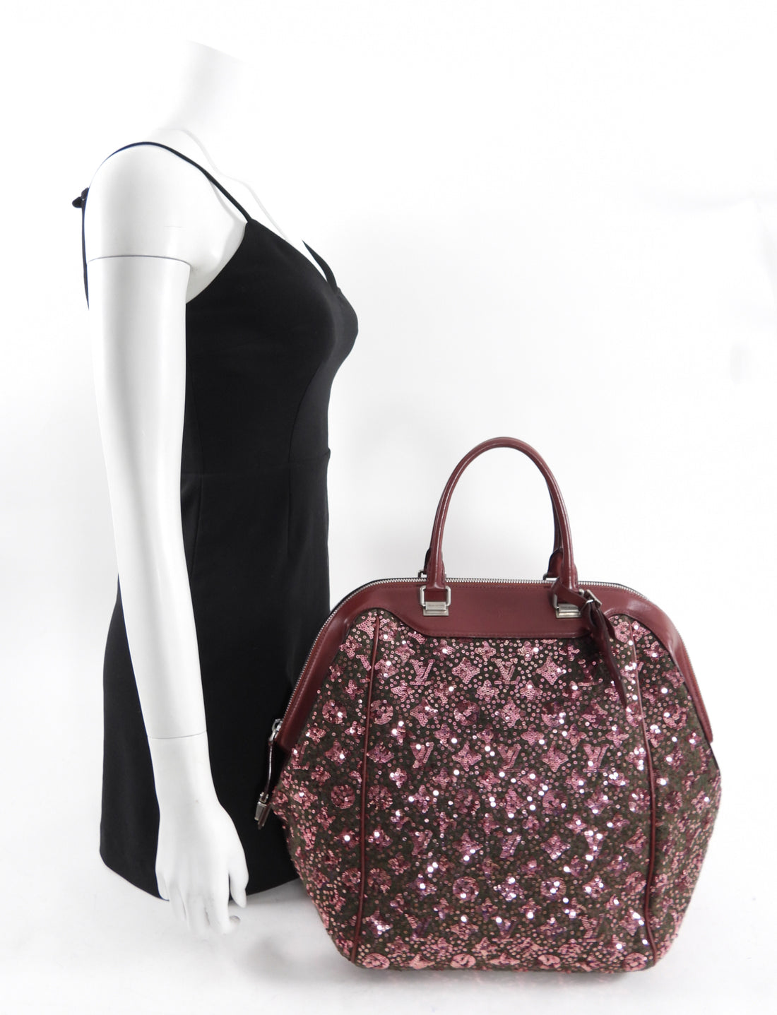 Louis Vuitton AW 20212 Limited Edition Burgundy Sequin Bag