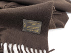 Louis Vuitton Brown Cashmere Perforated Logo Scarf