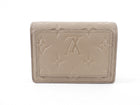 Louis Vuitton Taupe Empreinte Leather Compact Portefeuille Clea Wallet