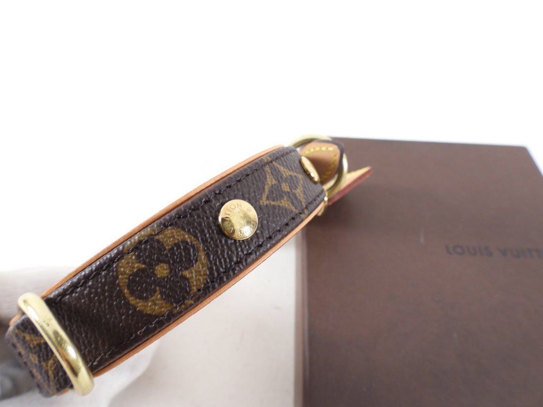 Louis Vuitton Mongram Canvas Dog Collar