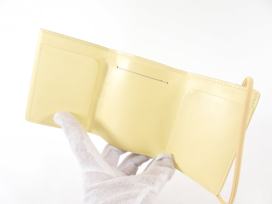 Louis Vuitton Light Yellow Epi Elastique Compact Wallet