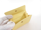 Louis Vuitton Light Yellow Epi Elastique Compact Wallet