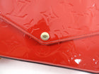 Louis Vuitton Cherry Red Vernis Felicie Pouch Pochette Bag