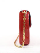 Louis Vuitton Cherry Red Vernis Felicie Pouch Pochette Bag