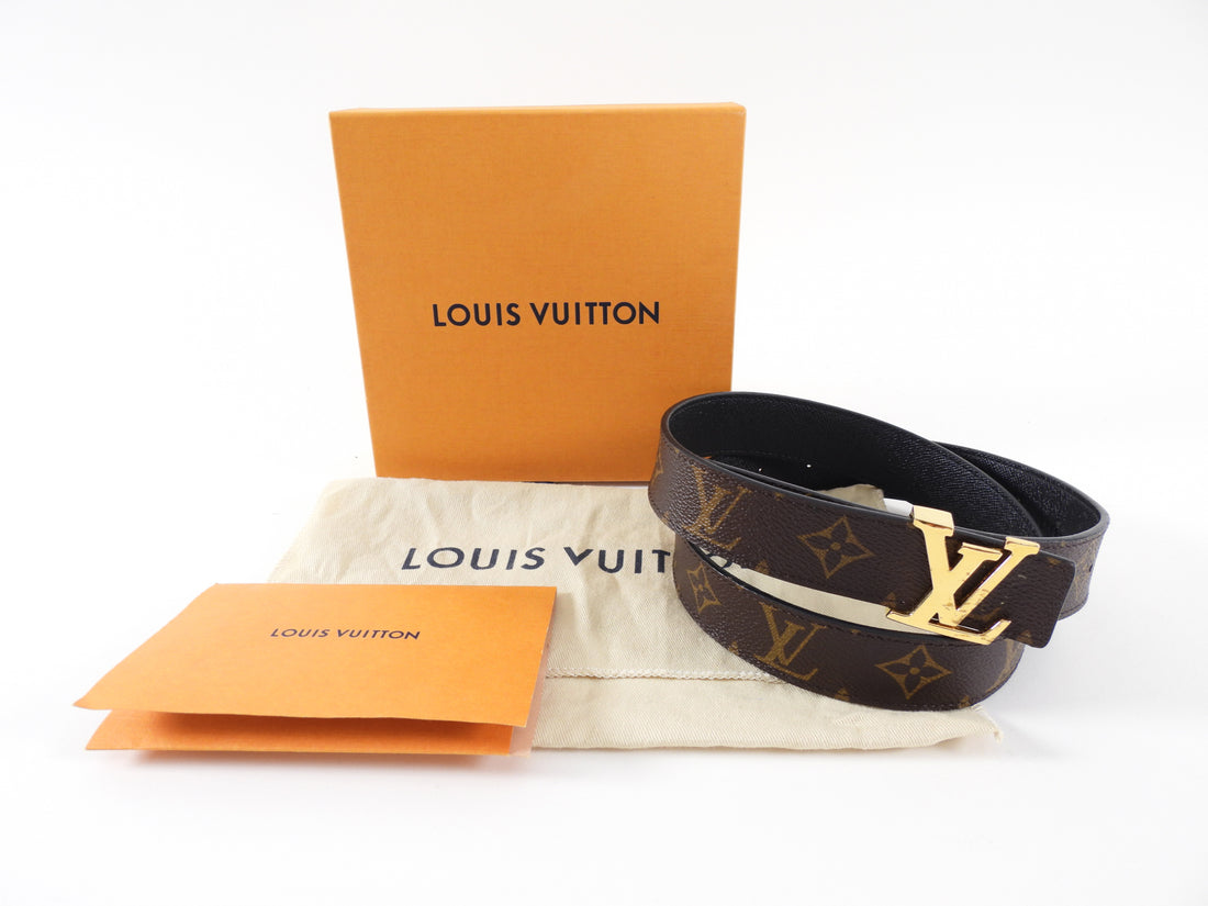 Louis Vuitton Monogram Canvas Reversible Initiales 30mm Belt - 24-35"