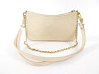 Louis Vuitton Ivory Empreinte Leather Easy Pouch Chain Pochette Bag