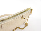 Louis Vuitton Ivory Empreinte Leather Easy Pouch Chain Pochette Bag