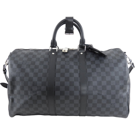 Louis Vuitton Damier Graphite Keepall 45 Bandouliere Duffle Bag