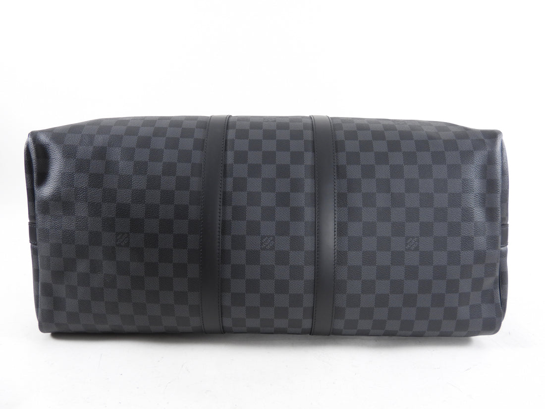 Louis Vuitton Keepall 55 Bandouliere Damier Graphite Travel Duffle Bag