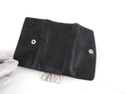 Louis Vuitton Black Mahina Perforated Leather 4 Key Case