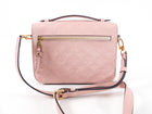 Louis Vuitton Pochette Metis Monogram Empreinte Pink Leather Bag