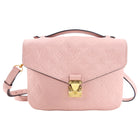 Louis Vuitton Pochette Metis Monogram Empreinte Pink Leather Bag