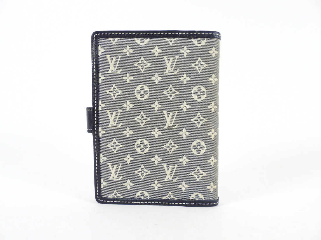 Louis Vuitton Mini Monogram Canvas Blue Small Ring Agenda Cover