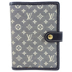 Louis Vuitton Mini Monogram Canvas Blue Small Ring Agenda Cover