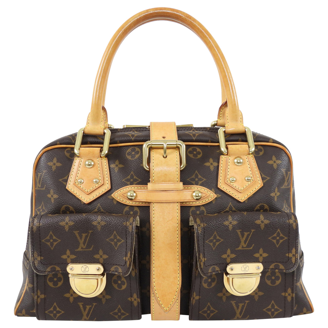 Louis Vuitton Manhattan GM Monogram Coated Canvas Handbag