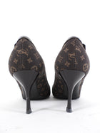 Louis Vuitton Vintage 2006 Brown Monogram Gold Buckle Pumps - 36.5