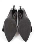Louis Vuitton Vintage 2006 Brown Monogram Gold Buckle Pumps - 36.5