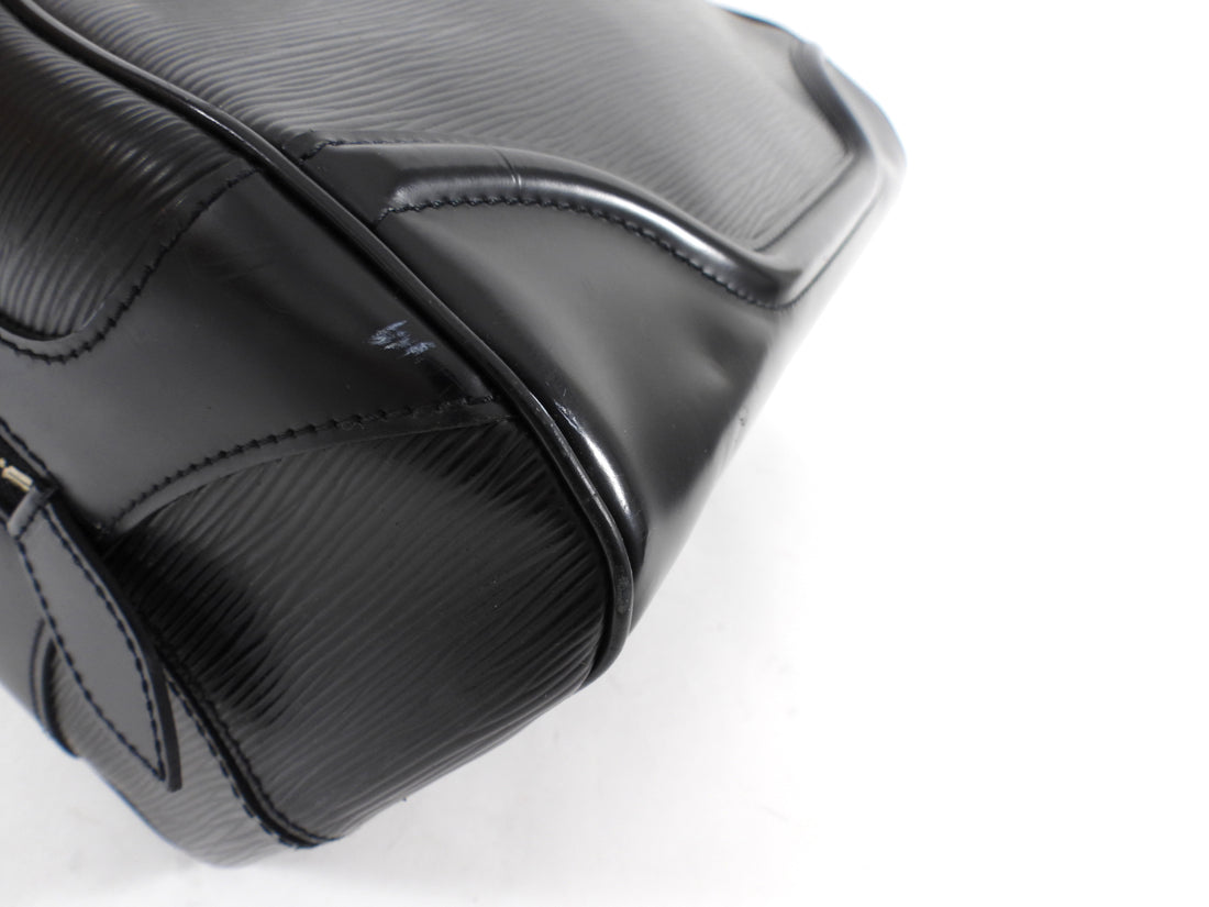 Louis Vuitton Black Epi Leather Bowling Montaigne PM Bag
