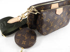 Louis Vuitton Monogram Multi Pochette with Dark Green Strap