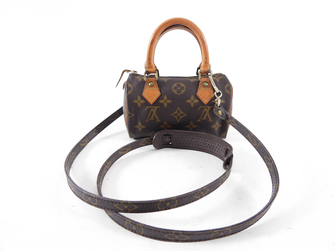 Louis Vuitton Vintage 1996 Monogram Canvas Nano Speedy with Strap