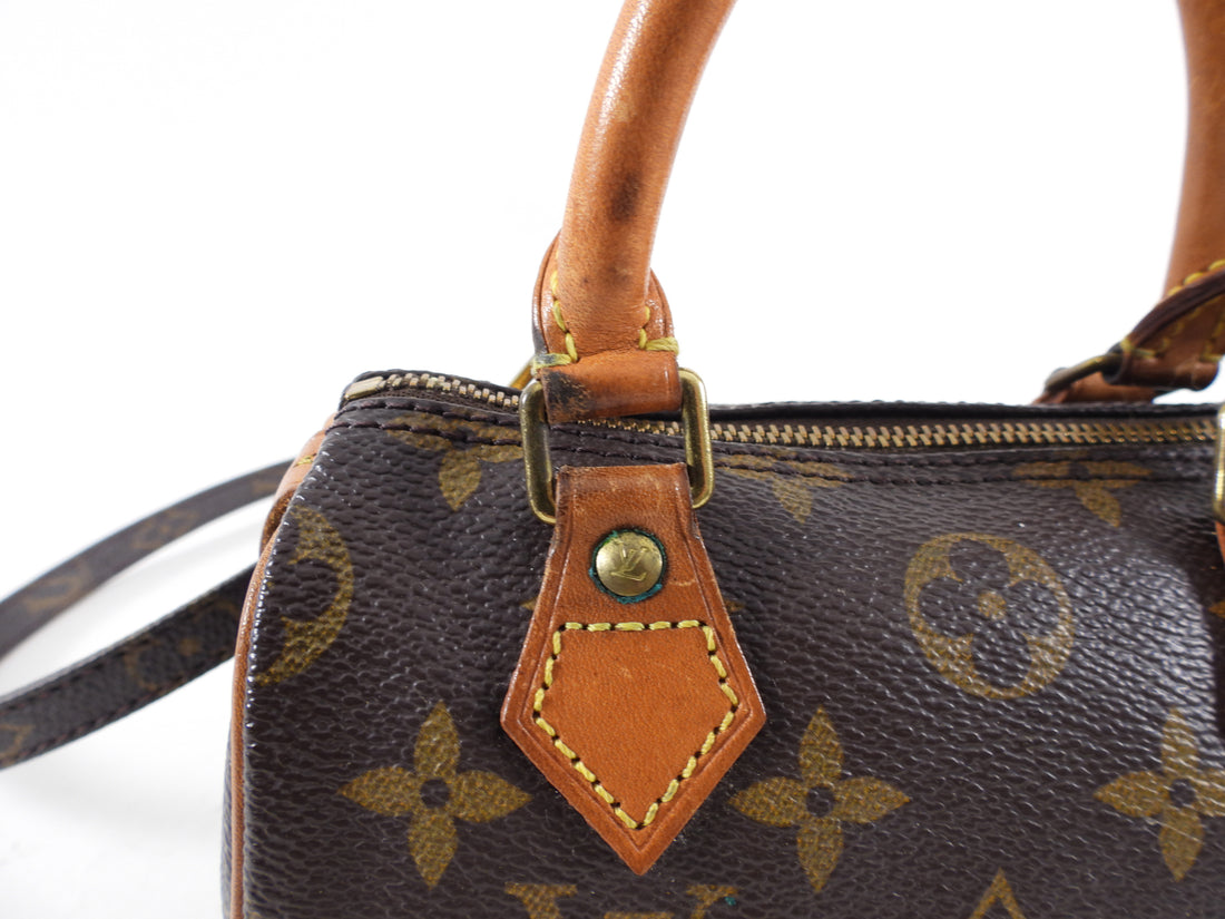 Louis Vuitton Vintage 1996 Monogram Canvas Nano Speedy with Strap