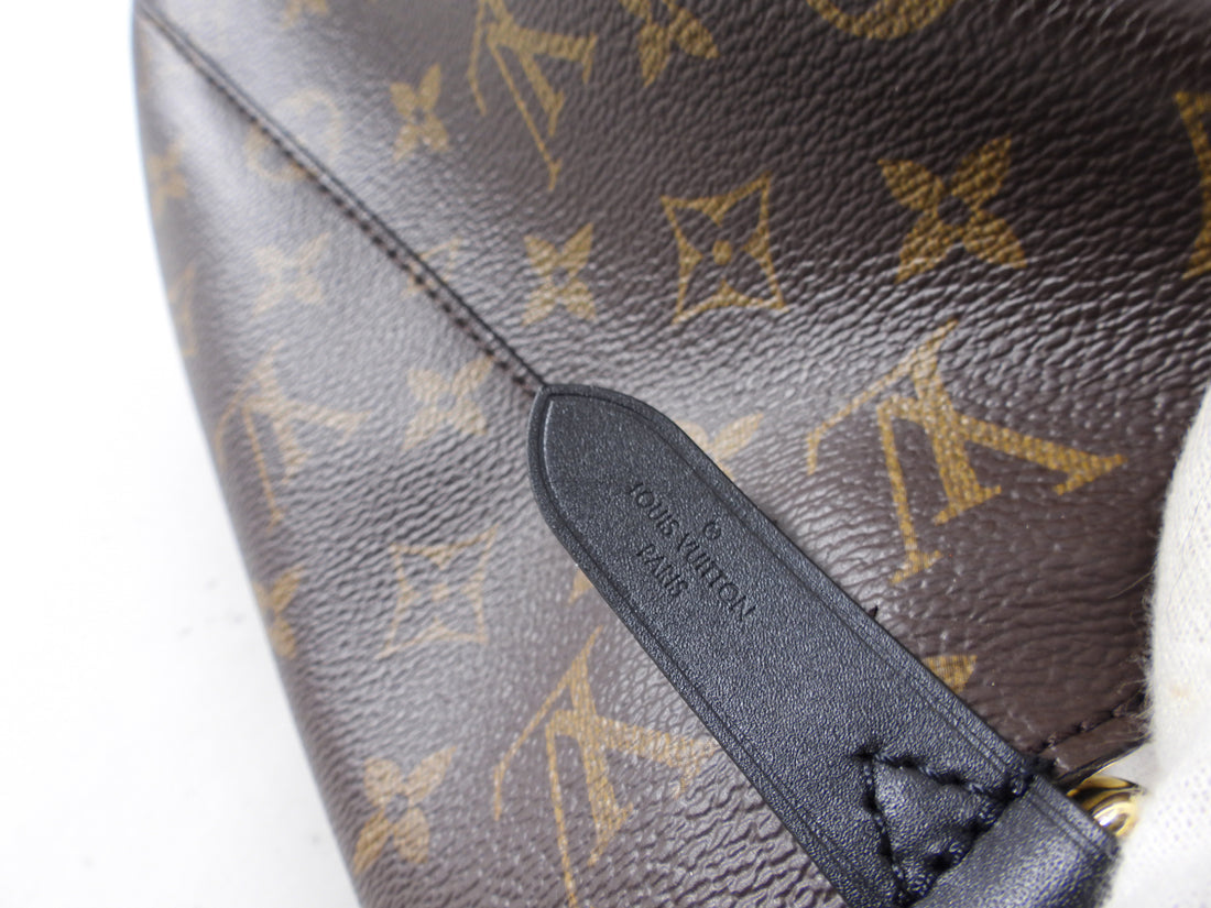 Louis Vuitton Monogram Canvas Black Leather Neo Noe MM Bag