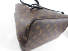 Louis Vuitton Monogram Canvas Black Leather Neo Noe MM Bag