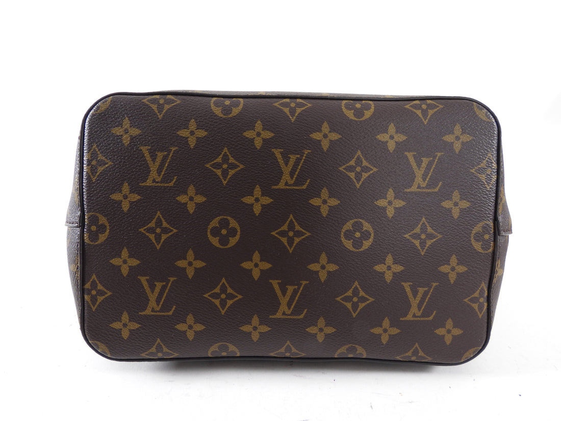 Louis Vuitton Monogram Canvas Black Leather Neo Noe MM Bag
