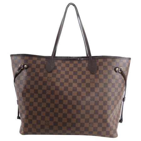 Louis Vuitton Damier Ebene Neverfull GM Red Interior