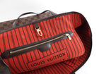 Louis Vuitton Damier Ebene Neverfull GM Red Interior