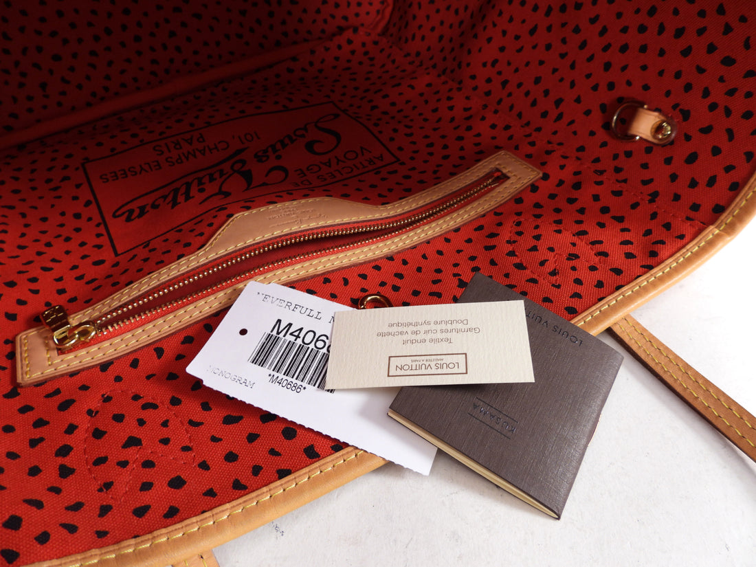 Louis Vuitton x Yayoi Kusama Limited Edition Red Neverfull MM