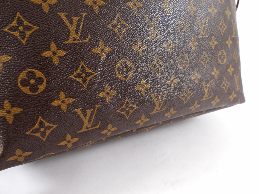 Louis Vuitton Neverfull GM Monogram Canvas Tote Bag w Pouch