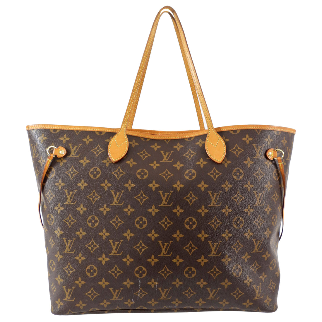 Louis Vuitton Neverfull GM Monogram Canvas Tote Bag w Pouch