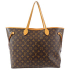 Louis Vuitton Neverfull GM Monogram Canvas Tote Bag w Pouch