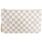 Louis Vuitton Damier Azur Neverfull Wristlet Flat Pouch