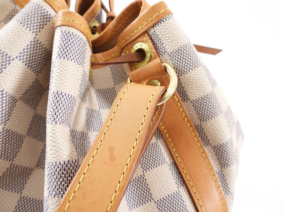 Louis Vuitton Damier Azur Noe GM Drawstring Bucket Bag