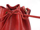 Louis Vuitton Vintage 1995 Red Epi Leather Noe MM Bucket Bag