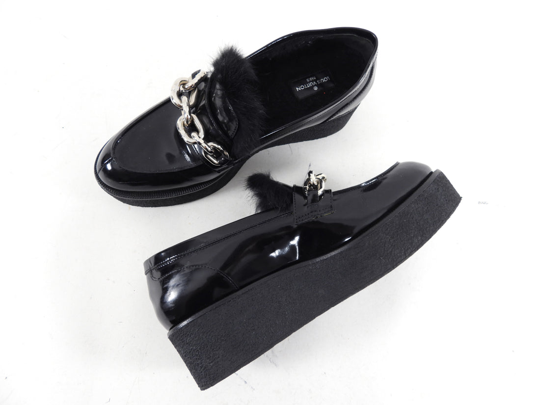 Louis vuitton leather on sale loafers