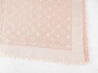 Louis Vuitton Pink Monogram Silk Cashmere Shawl Scarf