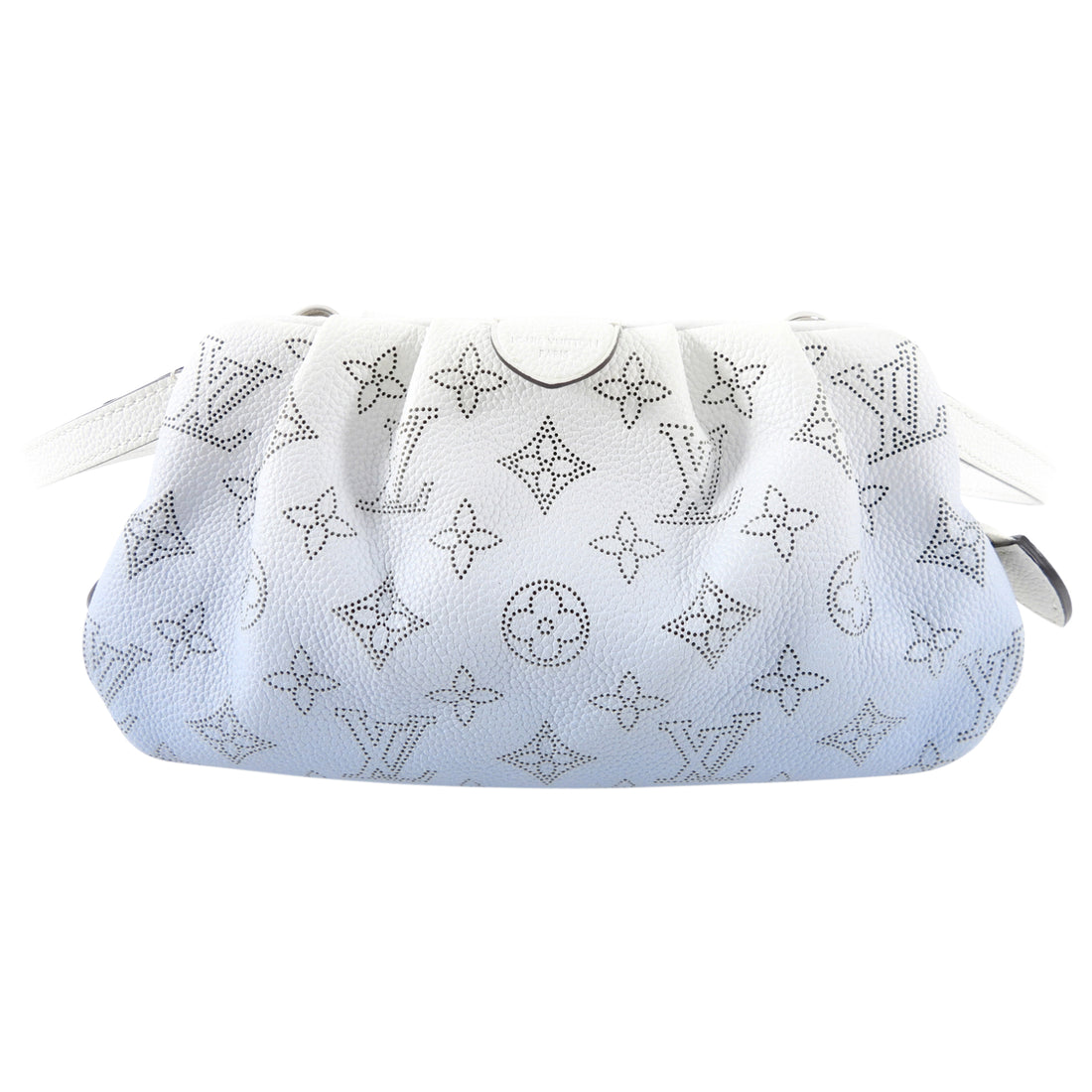 Louis Vuitton Blue and White Ombre Mahina Leather Scala Mini Pouch