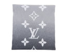 Louis Vuitton Grey Ombre Reykjavik Fringe Logo Scarf