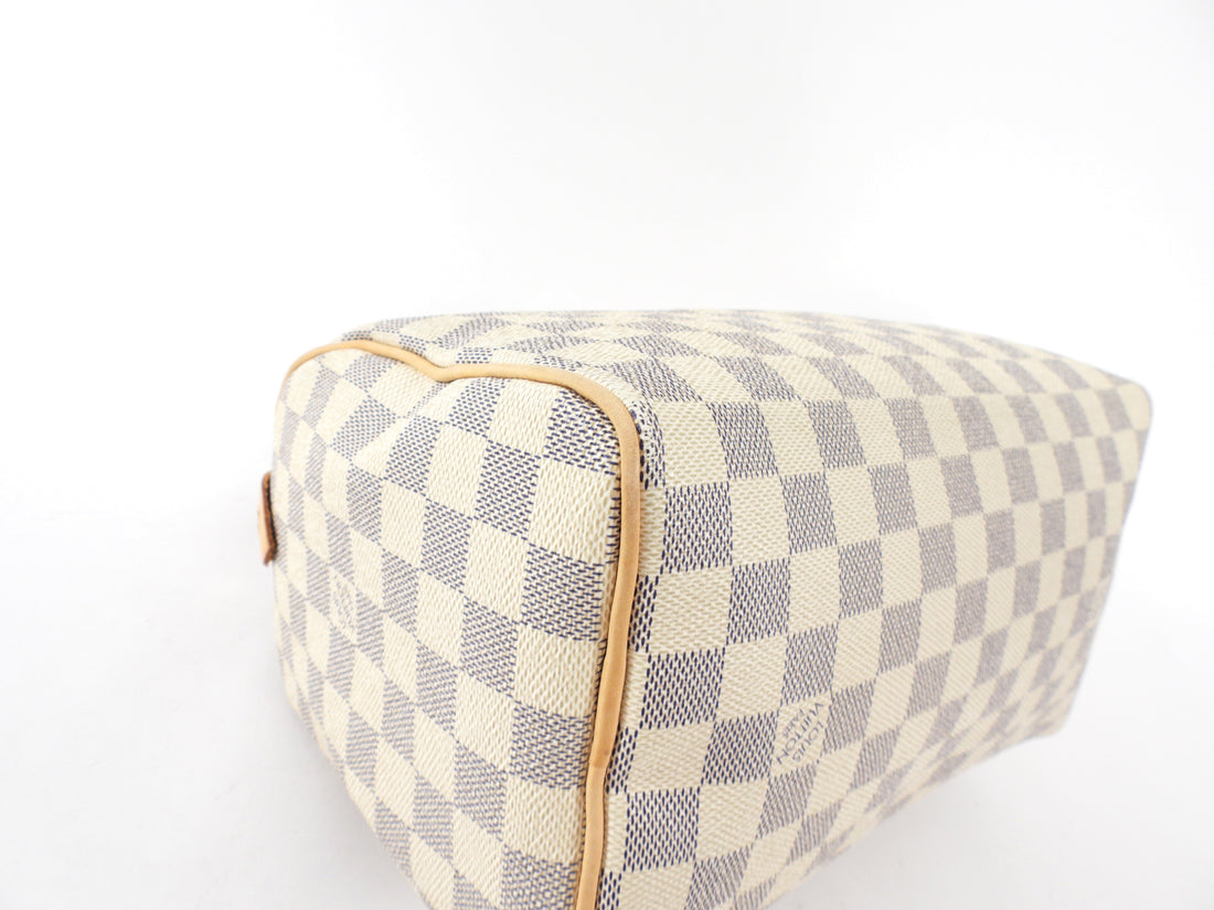 Louis Vuitton Vintage 2007 Speedy 25 Damier Azur Bag
