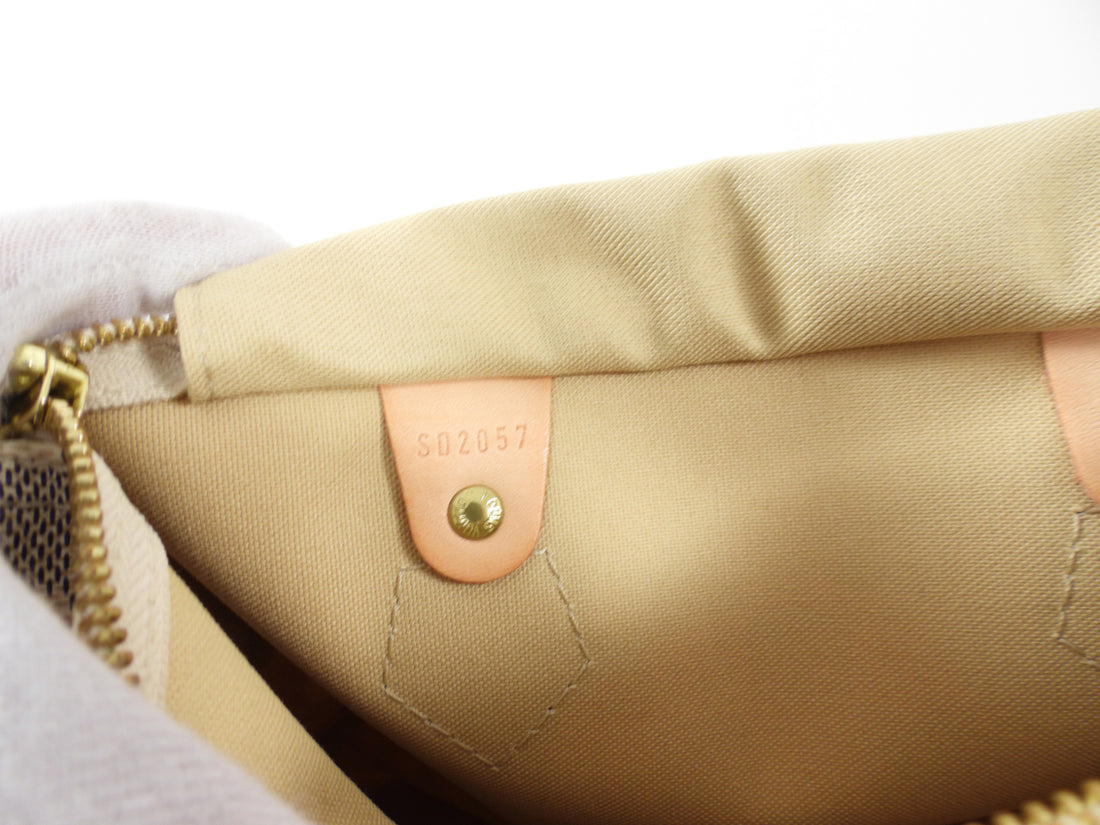 Louis Vuitton Vintage 2007 Speedy 25 Damier Azur Bag