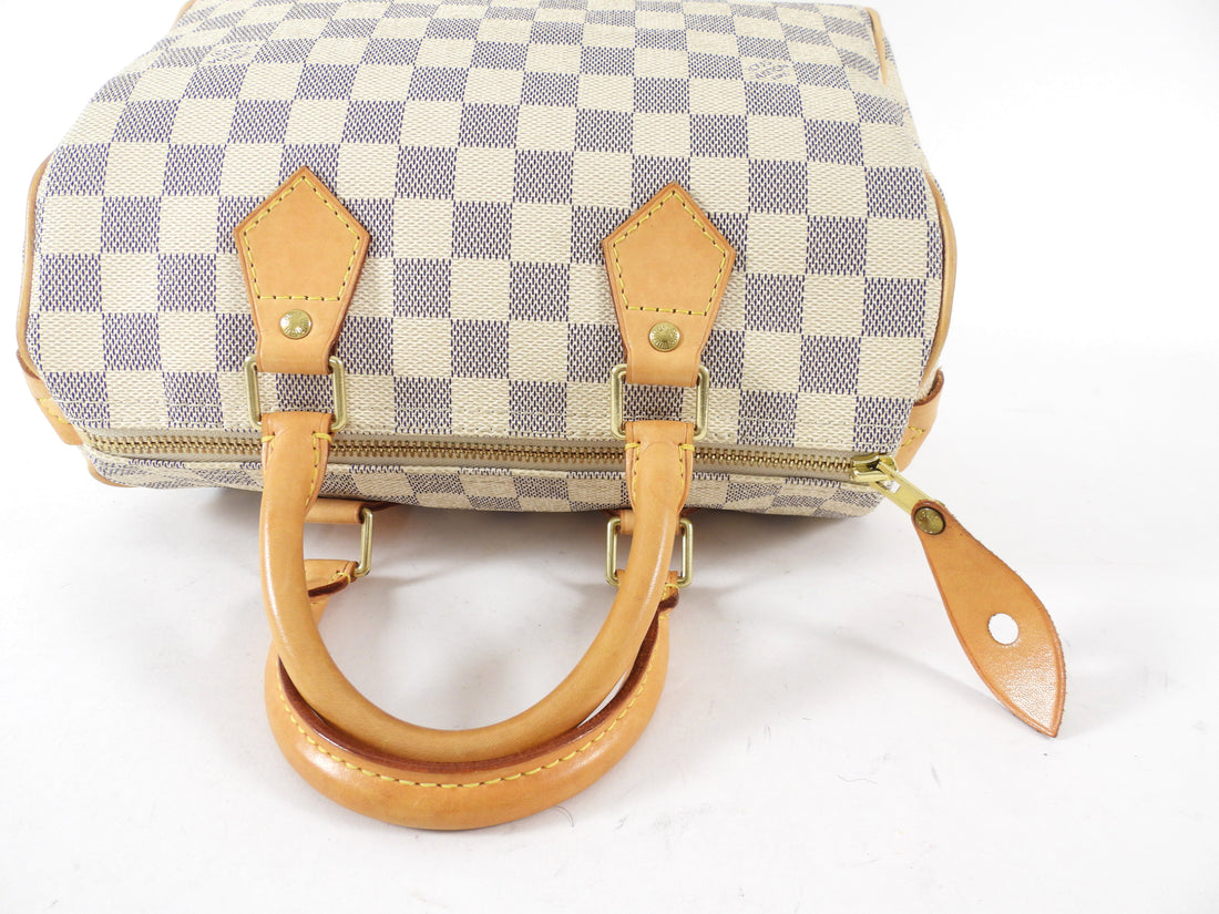 Louis Vuitton Vintage 2007 Speedy 25 Damier Azur Bag