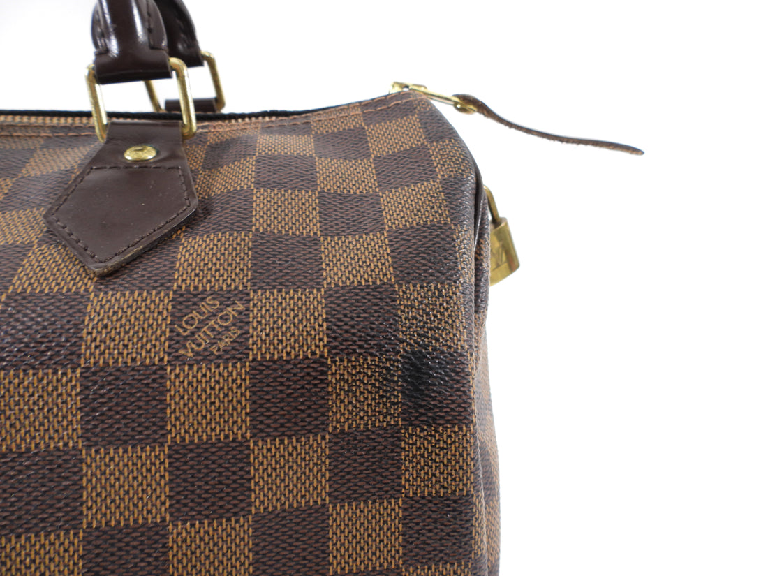 Louis Vuitton Damier Ebene Speedy 30 Bag