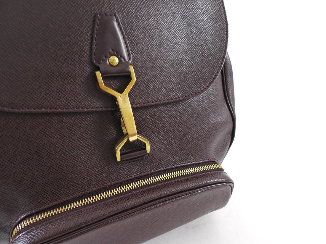 Louis Vuitton Bordeaux Taiga Leather Cassiar Backpack Bag – I MISS YOU VINTAGE Louis Vuitton Bordeaux Taiga Leather Cassiar Backpack Bag – I MISS YOU VINTAGE