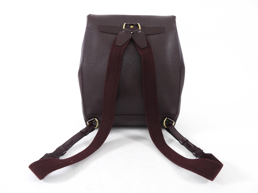 Louis Vuitton Bordeaux Taiga Leather Cassiar Backpack Bag I MISS YOU VINTAGE Louis Vuitton Bordeaux Taiga Leather Cassiar Backpack Bag I MISS YOU VINTAGE