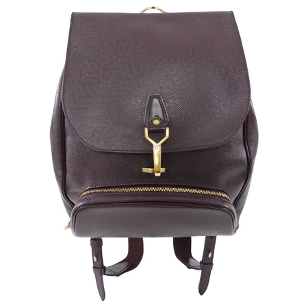Louis Vuitton Bordeaux Taiga Leather Cassiar Backpack Bag